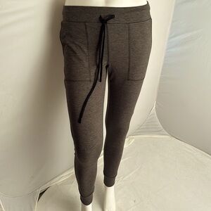 LOFT Lou and Grey olive and gray heather activewear pants